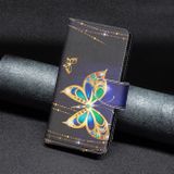 Peňaženkové kožené puzdro Drawing Zipper na Oppo Reno 7 5G - Big Butterfly