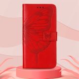 Peňaženkové kožené puzdro INDIA na Xiaomi Redmi 10C – Červená