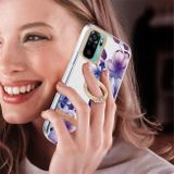 Ring Holder kryt Flowers na Xiaomi Redmi Note 10/10S - Purple Begonia
