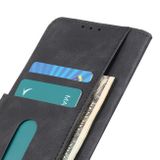 Peňaženkové kožené puzdro KHAZNEH na Honor X8 4G – Čierna