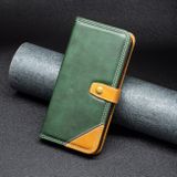 Peňaženkové kožené puzdro Double Sewing na Moto G31/G41 - Zelená