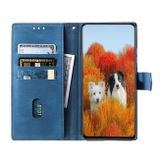 Peňaženkové kožené puzdro SPLICING na Samsung Galaxy A23 5G - Modrá