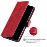 Peňaženkové kožené puzdro CLASSIC na Xiaomi 12X – Červená