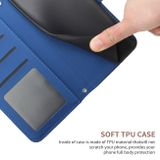 Peňaženkové kožené puzdro BUTTERFLY na Honor X8 4G – Modrá