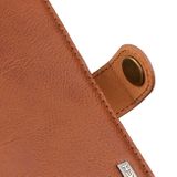 Peňaženkové kožené puzdro KHAZNEH Cowhide na Motorola Edge 30 - Hnedá