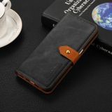 Peňaženkové kožené puzdro KHAZNEH na Motorola Edge 30 - Čierna