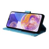 Peňaženkové 3D puzdro MARBLE na Samsung Galaxy A23 5G - Modrá