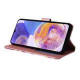 Peňaženkové 3D puzdro MARBLE na Samsung Galaxy A23 5G - Fialová