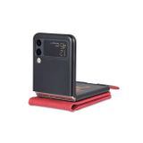 Peňaženkové kožené puzdro AZNS Dream na Samsung Galaxy Z Flip4 - Červená