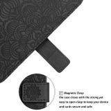 Peňaženkové kožené puzdro MANDALA na Oppo A54 5G - Čierna