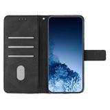 Peňaženkové kožené puzdro EMBOSSED na Xiaomi 12 Lite – Čierna