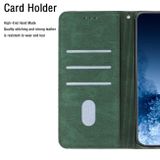 Peňaženkové kožené puzdro EMBOSSED na Xiaomi 12 Lite – Zelená
