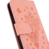 Peňaženkové kožené puzdro ROSE na Honor X8 4G 2022 – Ružová