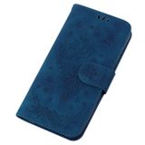 Peňaženkové kožené puzdro ROSE na Honor X8 4G 2022 – Modrá