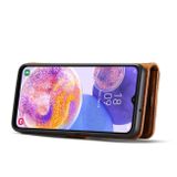 Peňaženkové kožené puzdro DG.MING na Samsung Galaxy A23 5G - Hnedá