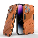 Kryt Punk Armor na iPhone 14 Pro Max - Oranžová