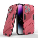 Kryt Punk Armor na iPhone 14 Pro Max - Slabočervená