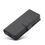 Peňaženkové kožené puzdro LC.IMEEKE Calf na Samsung Galaxy Z Fold4 - Čierna