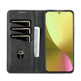 Peňaženkové kožené puzdro AZNS MAGNETIC na Xiaomi 12 Lite – Čierna