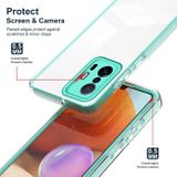 Gumený kryt 3in1 CLEAR na Xiaomi Mi 11T / 11T Pro - Svetlozelená