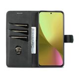 Peňaženkové kožené puzdro AZNS na Xiaomi 12 Lite – Čierna