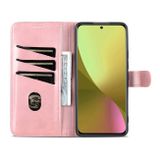 Peňaženkové kožené puzdro AZNS na Xiaomi 12 Lite – Ružovozlatá