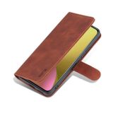 Peňaženkové kožené puzdro AZNS na Xiaomi 12 Lite – Hnedá