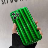 Gumený kryt STRIPES na iPhone 14 Pro Max - Emerald