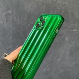 Gumený kryt STRIPES na iPhone 14 Pro Max - Emerald