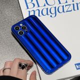 Gumený kryt STRIPES na iPhone 14 Pro Max - Sapphire Blue