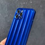 Gumený kryt STRIPES na iPhone 14 Pro Max - Sapphire Blue