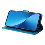 Peňaženkové kožené puzdro SUNFLOWER na Xiaomi 12 Lite – Modrá