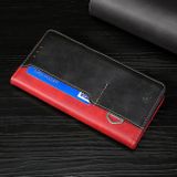 Peňaženkové kožené puzdro CONTRAST na Huawei Nova 10 – Červená a čierna
