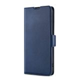 Peňaženkové kožené puzdro ULTRA-THIN na iPhone 14 Pro - Modrá
