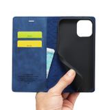 Peňaženkové kožené puzdro LC.IMEEKE STRONG na iPhone 14 Plus - Modrá