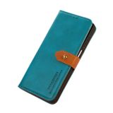 Peňaženkové kožené puzdro KHAZNEH Dual na Motorola Edge 40 - Modrá