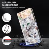 Peňaženkové 3D puzdro PAINTED na Oppo A54 5G - Two Loving Cats