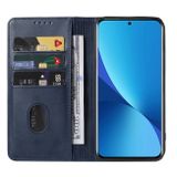 Peňaženkové kožené puzdro MAGNETIC na Xiaomi 12X – Modrá