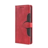 Peňaženkové kožené puzdro Skin Feel na Motorola Edge 30 Fusion - Červená