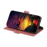 Peňaženkové kožené puzdro Twill na Motorola Edge 30 Neo - Ružová