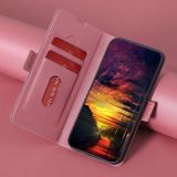 Peňaženkové kožené puzdro Twill na Motorola Edge 30 Ultra - Ružová
