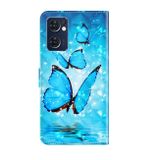 Peňaženkové 3D puzdro na Oppo Reno 7 5G - Three Butterflies