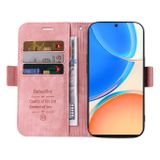Peňaženkové kožené puzdro BETOPNICE na Honor X8 4G 2022 – Ružová