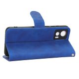 Peňaženkové kožené puzdro Skin Feel na Motorola Edge 30 Neo - Modrá