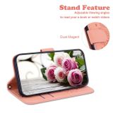 Peňaženkové kožené puzdro Rose na Motorola Edge 30 Ultra - Ružová