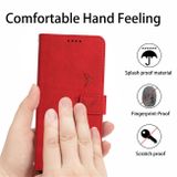 Peňaženkové kožené puzdro HEART na Xiaomi 12 Lite – Červená