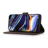 Peňaženkové kožené puzdro KHAZNEH na Samsung Galaxy S23 Ultra 5G – Hnedá