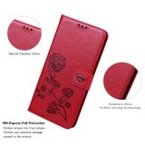 Peňaženkové kožené puzdro ROSE na Xiaomi 12X – Červená