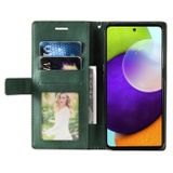 Peňaženkové kožené puzdro SPLICING na Samsung Galaxy A23 5G - Zelená