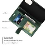 Peňaženkové kožené puzdro SPLICING na Samsung Galaxy A23 5G - Zelená